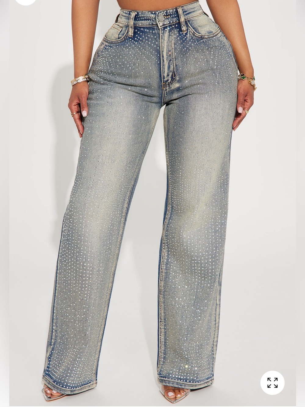 Fashion Nova Embellished Jeans